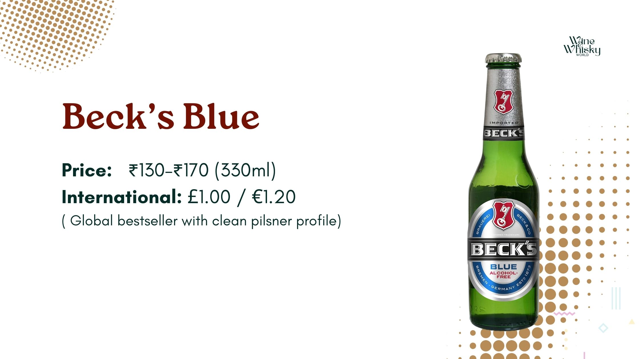 best non alcohol beer - Beck’s Blue